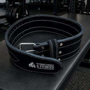 Silverback Strength Weightlifting Belt | 10mm Premium Amara Leather, Double Prong Roller Buckle