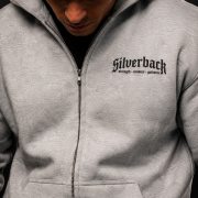 Grey zipped hoodie Essential Tracksuit
