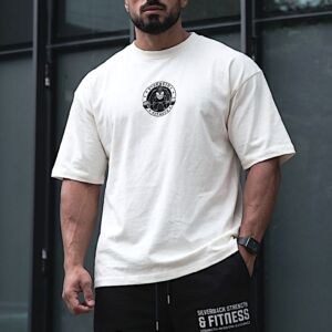 Quattro Collezione Oversized White Circle T-Shirt