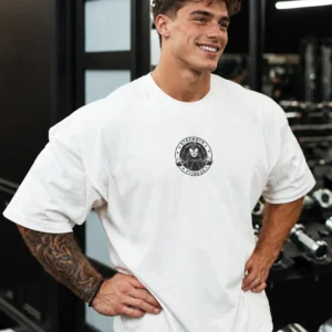 Quattro Collezione Oversized White Circle T-Shirt 2.0