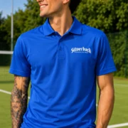 Men's Essential Lightweight Performance Polo Shirt in Royal Blue