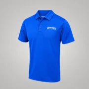 Men's Essential Lightweight Performance Polo Shirt in Royal Blue – front